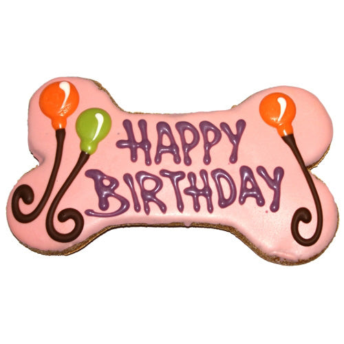 Large birthday cookies – No Bones About it