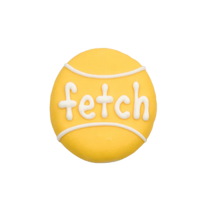 Fetch tennis ball cookie