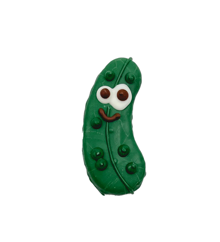 Dill pickle dog treat