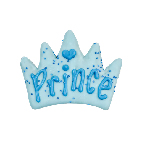 Prince decorated dog treat