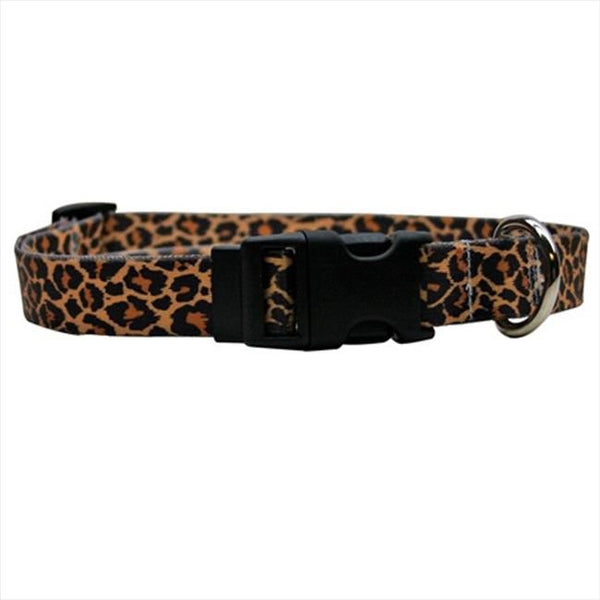 brown leopard print collar
