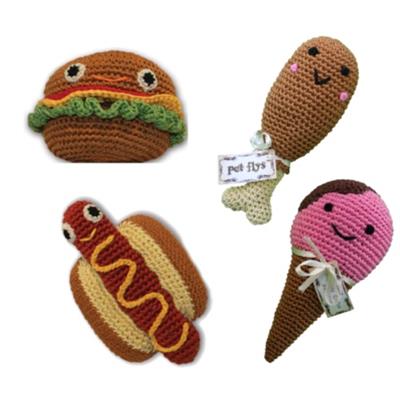 Small Crocheted Squeaky Toys