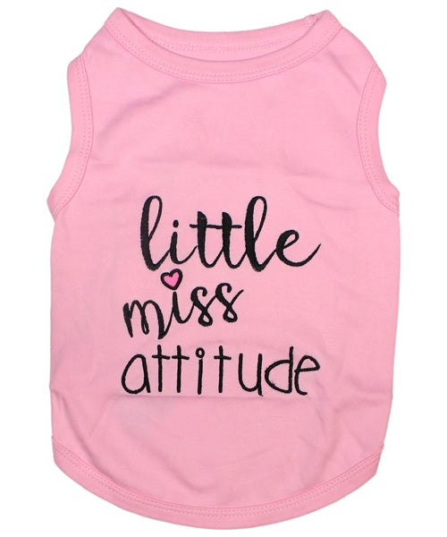 little miss attitude dog tshirt