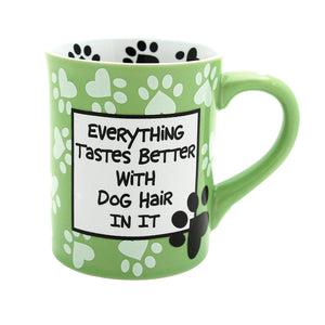 dog hair mug